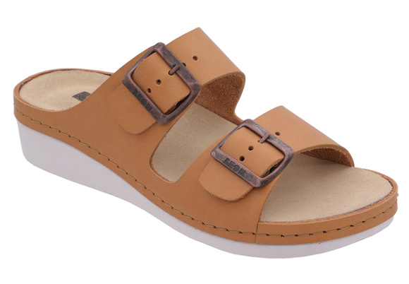 Klapki damskie casual profilaktyczne regulowane