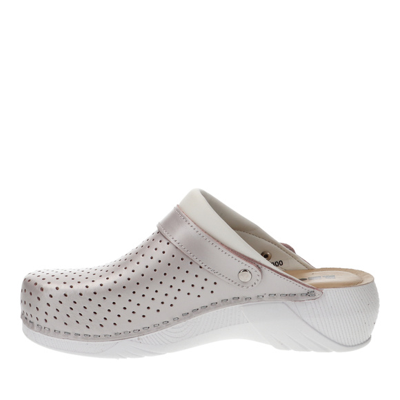 Klapki medyczne damskie wysokie profilaktyczne z paskiem