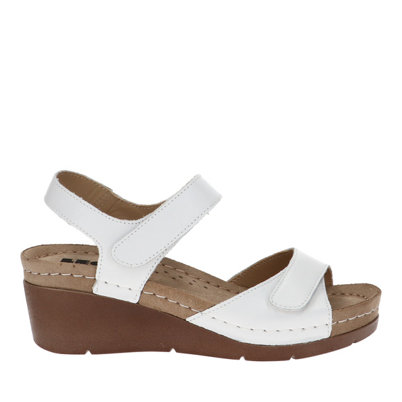 Sandały damskie profilaktyczne na rzepy