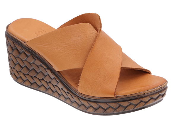 Wysokie klapki damskie profilaktyczne na koturnie