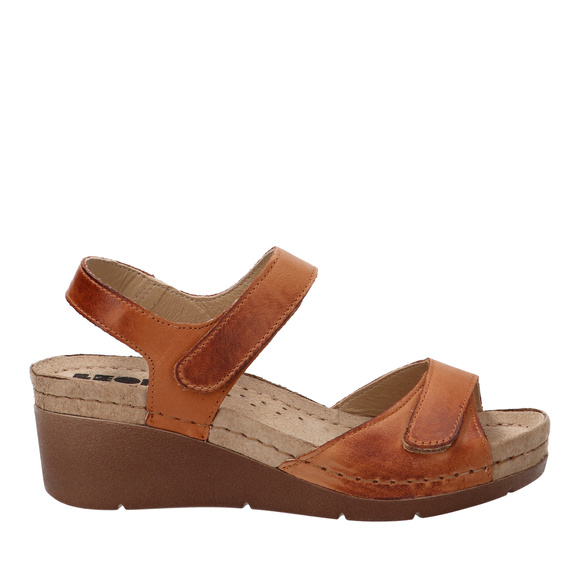 Sandały damskie profilaktyczne na rzepy