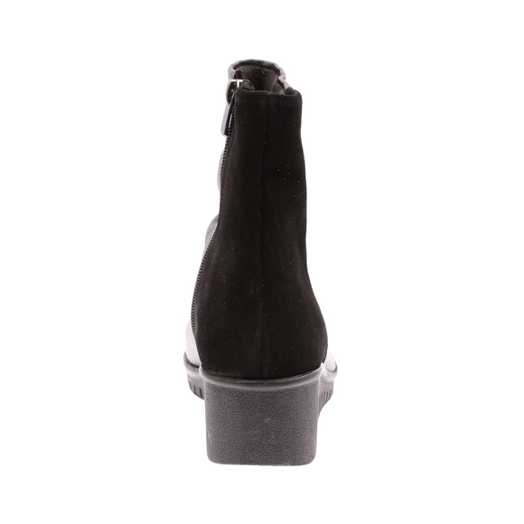 Buty damskie botki skórzane na suwak