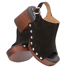 Sandały damskie wysokie klocek