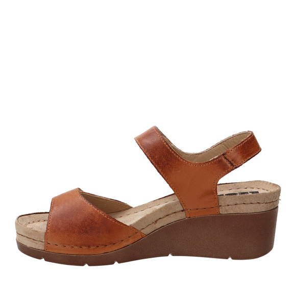 Sandały damskie profilaktyczne na rzepy