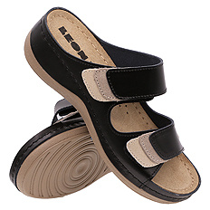 Klapki damskie casual profilaktyczne na rzepy